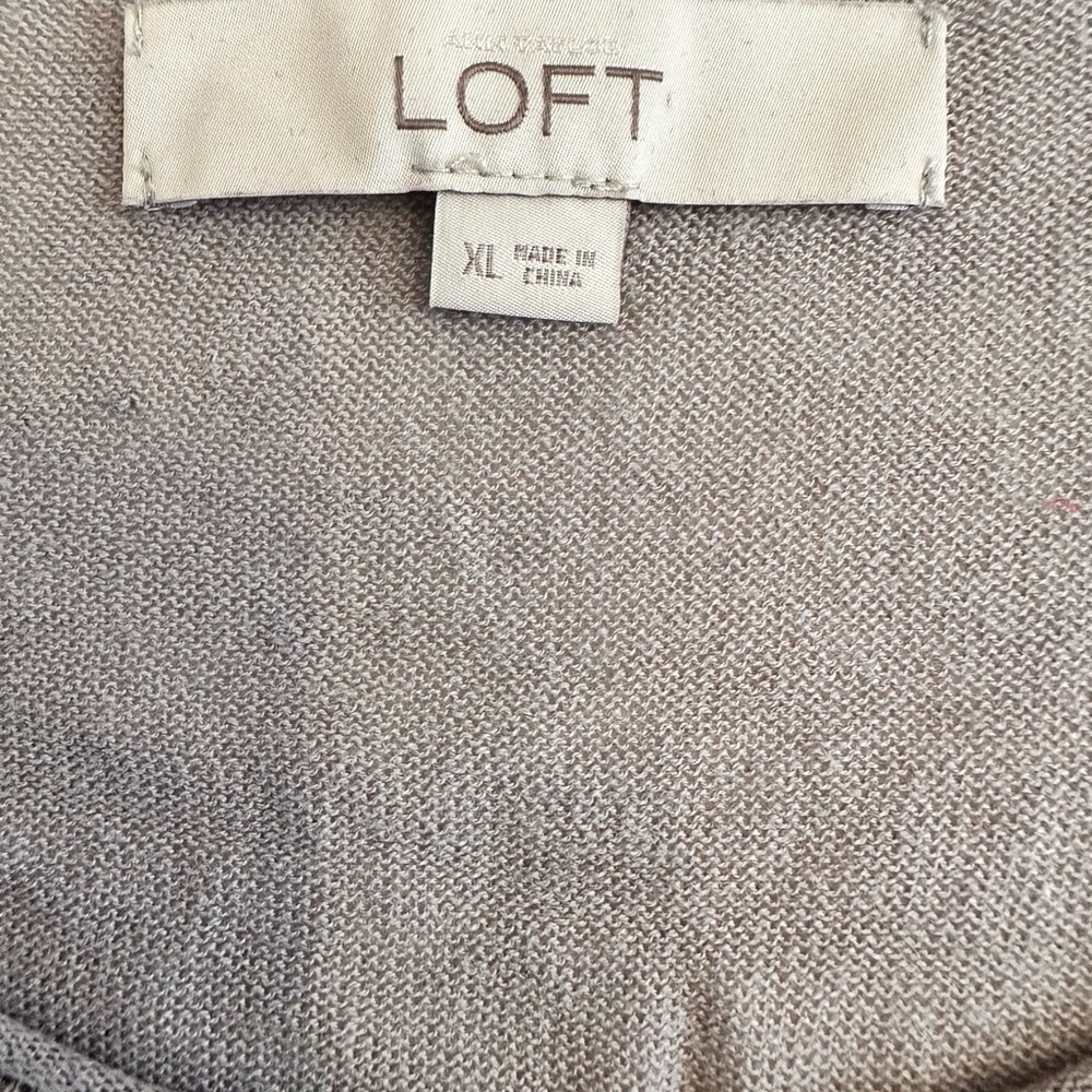 LOFT Woven Silver Sequin Women's Top - Picture 5 of 6